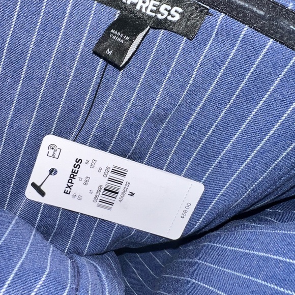 Striped folded v-neck corset tube top - Picture 4 of 5